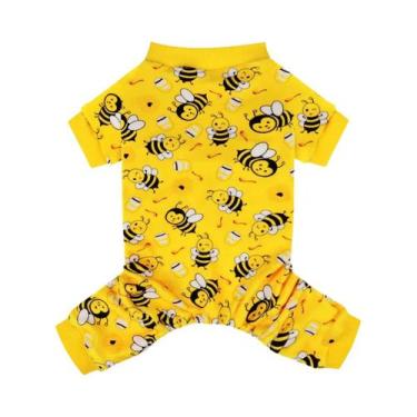 Imagem de Pijama Engraçado Para Cães Pequenos, Macacão Macio E Elástico Com Pés 