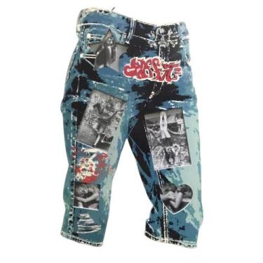 Imagem de Quadro Porta Retratos de Parede Para 5 Fotos Modelo Calça Jeans - zona