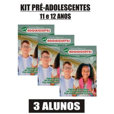 Imagem de KIT 3 REVISTAS EBD PRÉ-ADOLESCENTES (11 e 12 Anos) CPAD - ALUNO