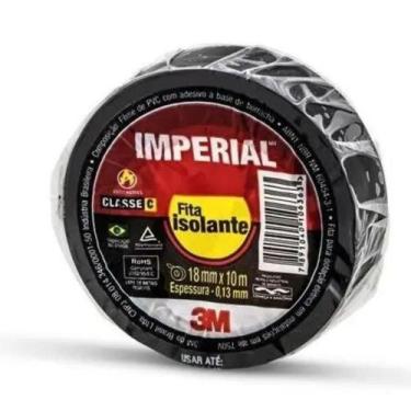 Imagem de Fita Isolante Imperial 3m 18mm X 10 Metros Preta