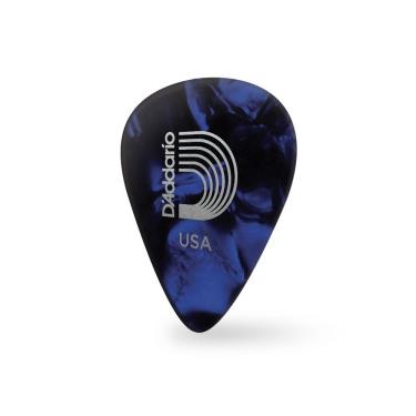 Imagem de Palheta D'Addario 1CBUP6-10 em Celulóide Azul Perolado com Timbre Quente e Encorpado 10 Unidades