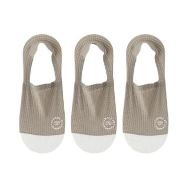 Imagem de Meias Invisíveis Masculinas De Malha Respirável, 3 Pares, Alta Qualida
