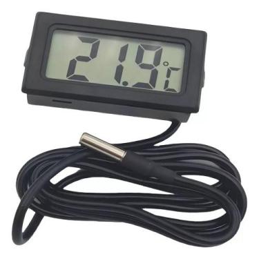 Imagem de Termômetro Digital LCD Com Sonda 1 Metro Para Culinária Geladeira Free
