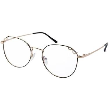 Imagem de Armação Óculos de Grau Feminina Redonda Mayara-Feminino