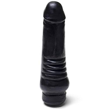 Imagem de Prazer&Cia BR Prótese Pênis Massageador Grande Black 19 4 X 4 3 Cm Aproximado Massgdsvbl Black