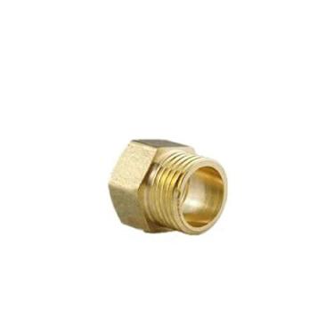 Imagem de Latão 1/8 '1/4' 3/8 '1/2' 3/4 '1' Redutor de bucha rosqueada macho fêmea Encaixe de tubo de cobre Conector do acoplador do adaptador de gás de água, M 1l8 x F 3l8
