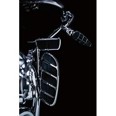 Imagem de Kuryakyn Controle de pé de motocicleta 4310: Pedal de freio cinético para motocicletas Harley-Davidson FL 1980-2019, cromado, pequeno