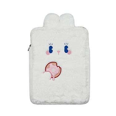 Imagem de RARITYUS Capa protetora para laptop de coelho de pelúcia de 9 a 11 polegadas, capa protetora para iPad, capa para tablet, bolsa de armazenamento para notebook para mulheres e meninas