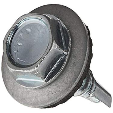 Imagem de The Hillman Group 47257 Parafuso de autorperfuração de cabeça de arruela de 25,4 cm x 1,9 cm com arruela, 453 g, zinco