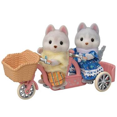 Imagem de Sylvanian Families - 5637 Conjunto Bicicleta Dupla - Irmã e Irmão Huskys -,Multicolor