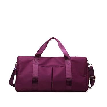Imagem de Bolsa de ginástica unissex bolsa de viagem com compartimento úmido e compartimento de sapatos, bolsa de viagem de grande capacidade bolsa de viagem bolsa de viagem bolsa de viagem