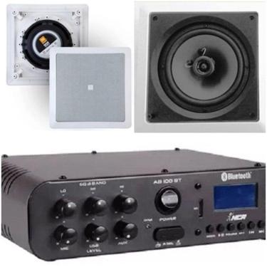 Imagem de Amplificador Sa100bt Bluetooh + 2 Cxs Gesso 6Co1q