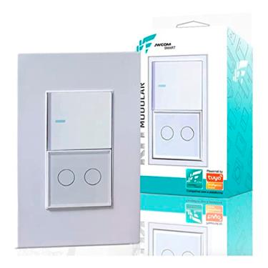 Imagem de JWCOM Interruptor Inteligente Smart SU-M11BS - Alavanca de Toque - Automático - Montagem na Parede - 1 Via - Plástico e Metal