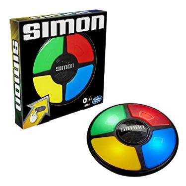 Imagem de Hasbro Gaming Jogo de Memória Simon, Versão Clássica – Jogo da Memória Infantil com Sons e Luzes para 1 ou Mais Jogadores, para Crianças Acima de 8 Anos – Presentes para Meninos e Meninas