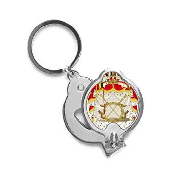 Imagem de Cortador de unhas Belgium National Emblem Country Tesoura de aço inoxidável