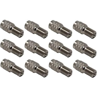 Imagem de (Pacote de TWELVE) Muzzys tampas de pneu de haste de válvula de fluxo de vedação dupla, infla Thru para pneus de carro de alta pressão RV semi bus - infla pneus e verifique a pressão sem remover as tampas! - V2B DS-1
