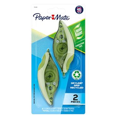 Imagem de Fita corretiva Paper Mate Liquid Paper DryLine, reciclada, 2 unidades