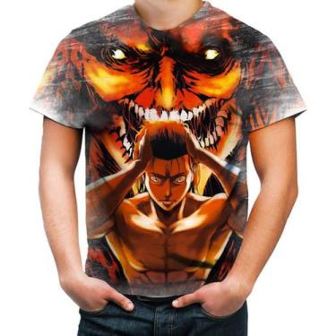 Imagem de Camisa Camiseta Personalizada Attack On Titan Hd 28 - Estilo Kraken