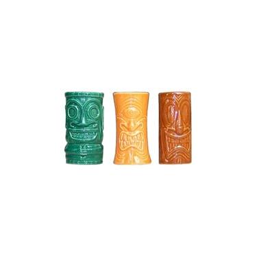 Imagem de Tiki Copos de shot 60 ml Vem com verde, laranja e marrom