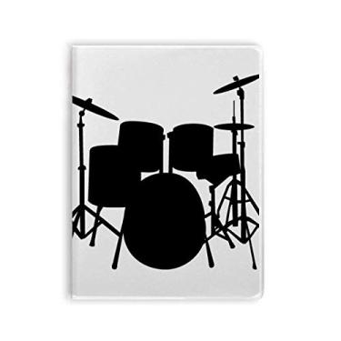 Imagem de Kit de bateria musical musical de energia, capa de goma, diário de capa macia