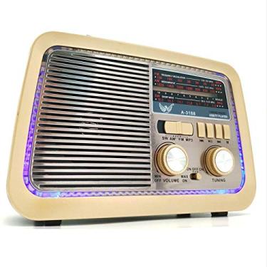 Imagem de Caixa Som Retro Vintage Radio Am Fm Bluetooth Sd Top Altomex