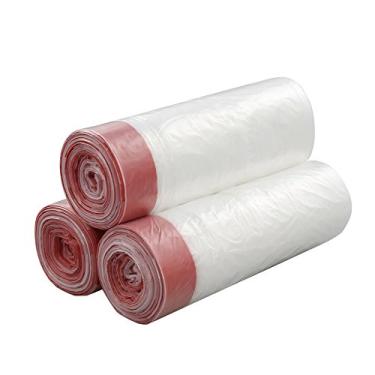 Imagem de Sacos de lixo Pekky 3,8 litros com cordão, transparente, 120 unidades