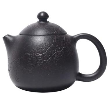 Imagem de Conjunto de chá de 170 ml com padrão de dragão chinês Yixing roxo filtro de argila feito à mão