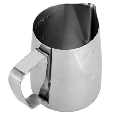 Imagem de Xícara de café para latte, cabo ergonômico resistente ao calor, jarro para home office (escala dupla face de 350 ml)