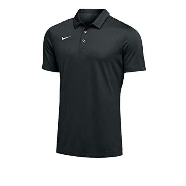 Imagem de NIKE Mens Dri-FIT Short Sleeve Polo Shirt (Large, Black)