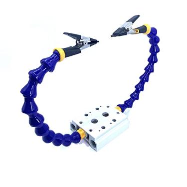 Imagem de Chusui Bancadas Torno de Mesa com Braço Flexível Grampo de Liga de Alumínio Soldadura Suporte de Ferro Placa de Circuito Impresso Soldagem Reparos Clipe Universal Auxiliar Ferramenta de Terceira Mã QL