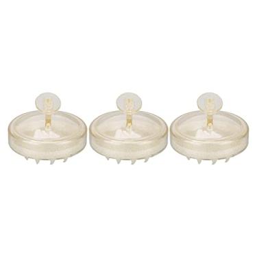 Imagem de Sluffs Scalp Massager Hair Growth, 3pcs Shampoo Brush, Portable Ergonomic Caspa Removating Esfoliating Scalp Scrubber For Hair Care(Ouro)