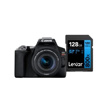 Imagem de Câmera Digital Canon EOS Rebel SL3 (BKUS) 1855F4STM BR kit com Cartão de Memória Lexar Blue 128GB