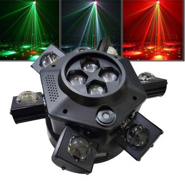 Imagem de Luz de Palco Moving Head 150W DMX Led Mini Moving RGB 22 Canais DJ Banda Palco Show Evento Festa Iluminaçao Strobo Movimento Rotativo Laser