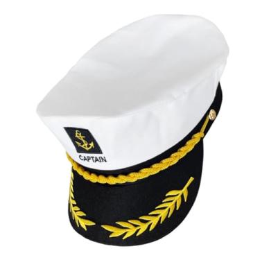 Imagem de BRIGHTFUFU chapéu de marinheiro chapéu de capitão marinheiro tampa do mar decoração adereço para chapéu de capitão de chapéu de sol topo Acessórios roupas inventar filho decorar