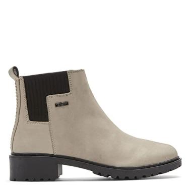 Imagem de Rockport Ryleigh Gore Chelsea feminina impermeável, Taupe Nobuck impermeável, 6.5 Wide
