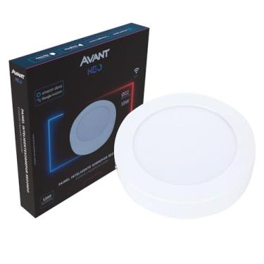Imagem de Painel Plafon Inteligente LED Smart Wi-Fi compatível com Alexa, linha NEO, 18W, Sobrepor, Redondo, Luz branca e amarela (2700K-6500K), Bivolt, Avant