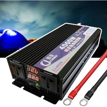 Imagem de Inversor Onda Senoidal Pura (3500w 4000w 5000w), Display Digital Duplo - Soquete Universal Duplo, Inversor De Energia, Conversor De TensãO Dc 12v/ 24v/48v/60v Para Ac 110v / 220v,4000W-72Vto110V