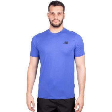 Imagem de Camiseta New Balance Tenacity Logo Masculino Azul-Masculino