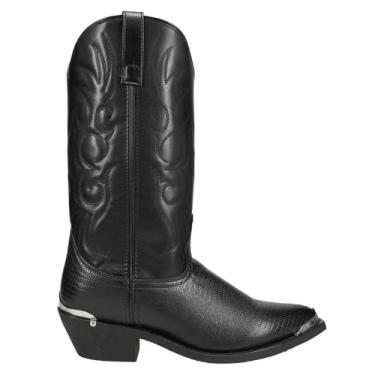 Imagem de Laredo Botas masculinas Atlanta Croc bico fino cano médio - Preto, Preto, 42