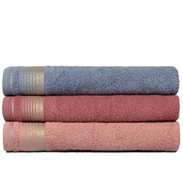 Imagem de Kit Com 3 Toalhas de Rosto Gigante Alta Absorção Sublime 45x70cm - Central Toalhas (KIT 5)