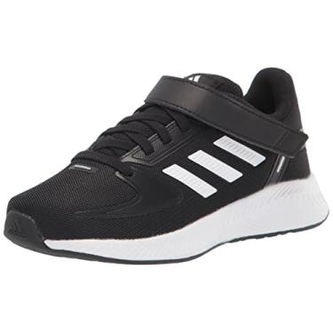 Imagem de adidas Tênis de corrida unissex infantil Runfalcon 2.0, Preto/branco/prata, 2.5 Little Kid