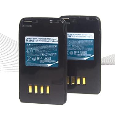 Imagem de elxjar (Pacote com 2) Bateria de substituição de 7,2V 1000mAh FNB-41 Ni-MH para YAESU Vertex FT-10 FT-10R FT-40 FT-40R FT-50 FT-50R VXA-100 VX-10V VX-10U