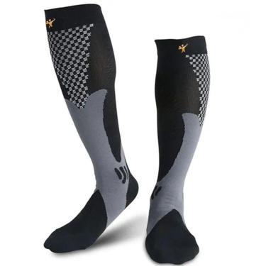 Imagem de Meia Esportiva Gold Sports Futebol Confort Longa 3/4  Anti - Derrapante Adulto