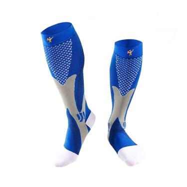 Imagem de Meia Esportiva Gold Sports Futebol Confort Longa 3/4  Anti - Derrapante Adulto