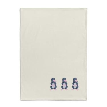 Imagem de Coisas de Nine Cobertor Bicho Toupeira Branco Amarelado Com Estampa Colorida Único