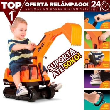 Imagem de Escavadeira Gigante Infantil Giant - Roma Brinquedos