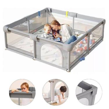 Imagem de Cercadinho Bebê Grande Chiqueirinho Infantil Cercado 180X150