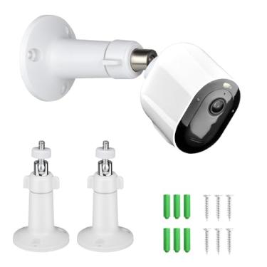 Imagem de Suporte de parede para todas as câmeras Arlo, Arlo Pro, Arlo Pro 2, Arlo Pro 3, Arlo Ultra, Arlo Essential, eufyCam E/2C, Ultra/Ultra 2 e outros - Bateria Ring Stick Up Cam com cabeça de parafuso de