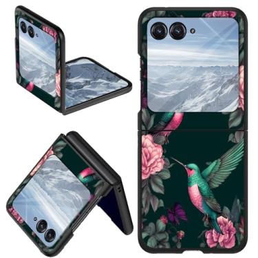 Imagem de DHYYDSQZ Capa para Motorola Moto Razr 2024 para Moto Razr 50 Capa de telefone beija-flor design fino fino PC rígido antiarranhões capa protetora à prova de choque para Moto Razr 2024 /Moto Razr 50 5G