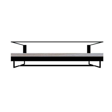 Imagem de Adega Bar Bebida Com Porta Taça 45cm Pinus Amadeirado